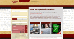 Desktop Screenshot of njpublicnotices.com