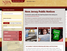 Tablet Screenshot of njpublicnotices.com